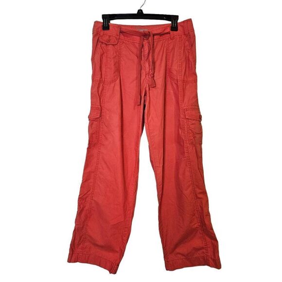 Liz Claiborne  (Sloan) dusty orange slouchy cargo pants. Size 10. - Picture 1 of 8